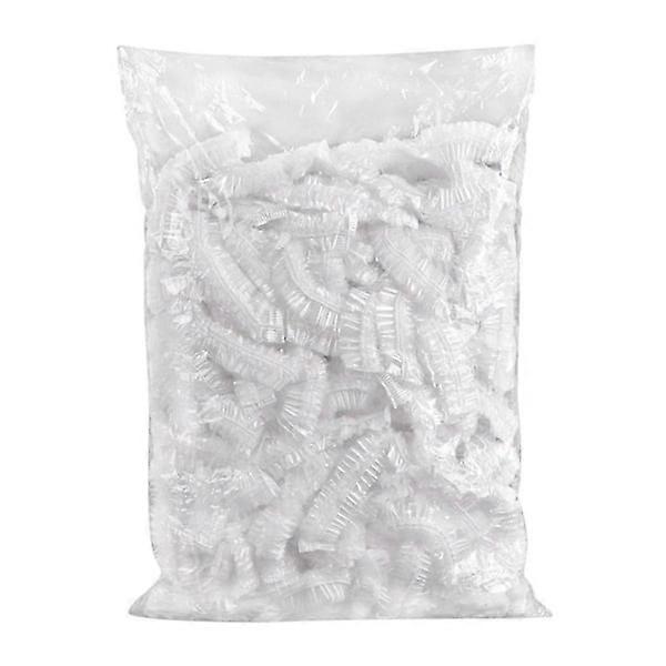 使い捨てシャワーキャップ弾性防水形状キャップ透明美容ヘアキャップシャワーキャップ