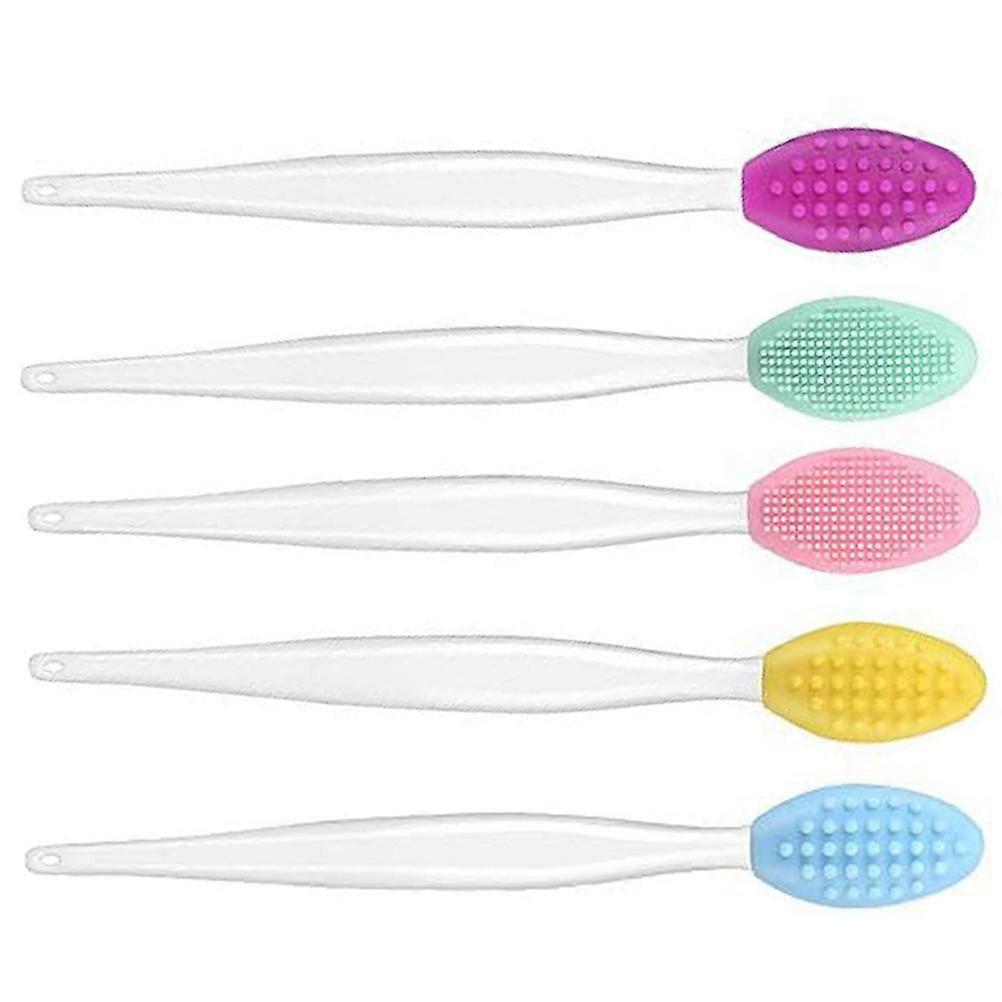 Exfoliating Lip Brush 5Pcs Tools Ideal For Professional Artists Offering Multi-Use Applicators With Gentle And Intense Scrub Options