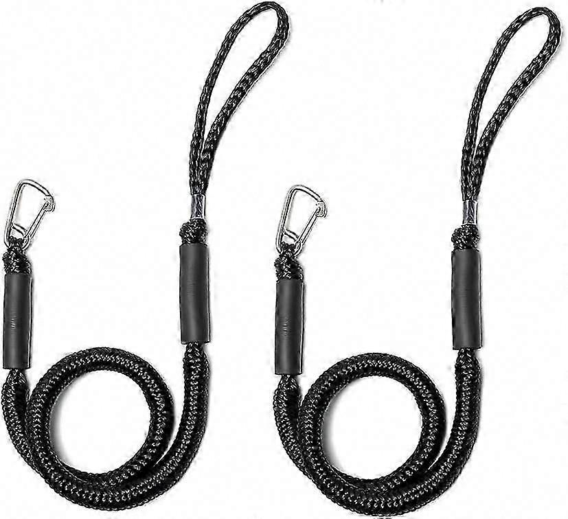 with Stainless Steel Clip Boat Rope Mooring String withloat for Docking,Kayak,Watercraft,Power Boat Accessory,4-5ft,2 Pack