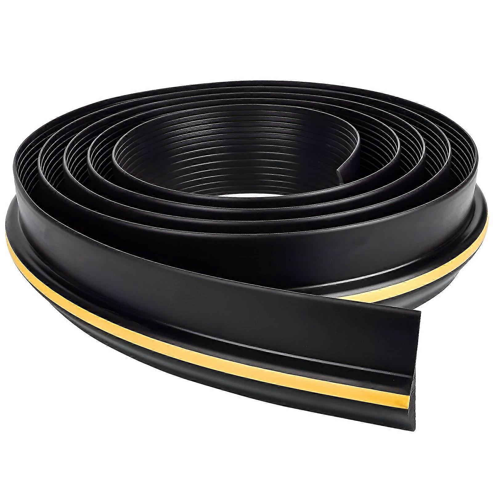 Garage Waterproof Threshold Rubber Strip_Black_16FT(80mm*18mm)