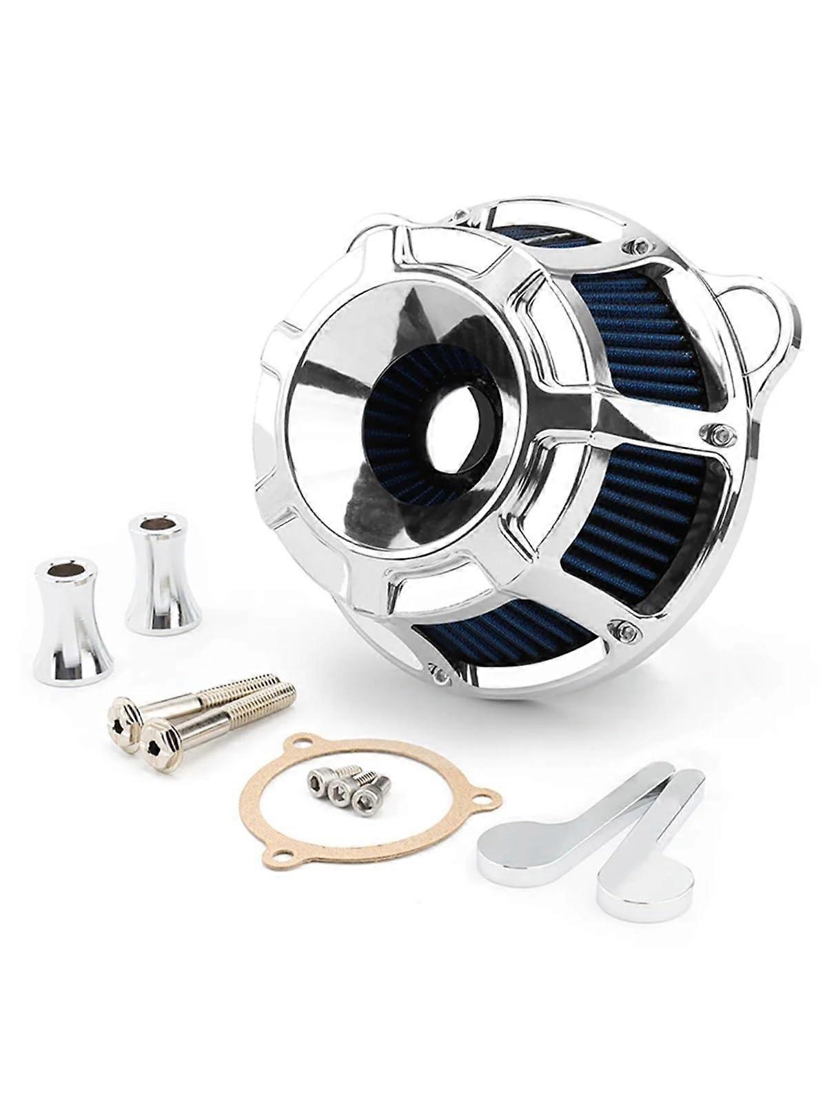 Luftfilter Reiniger Intake Kit for Harley Touring Electra Glide FLH 08-16 FLS Softail FLSTSE FXSBSE 16-17 FXDLS Chrome Blue