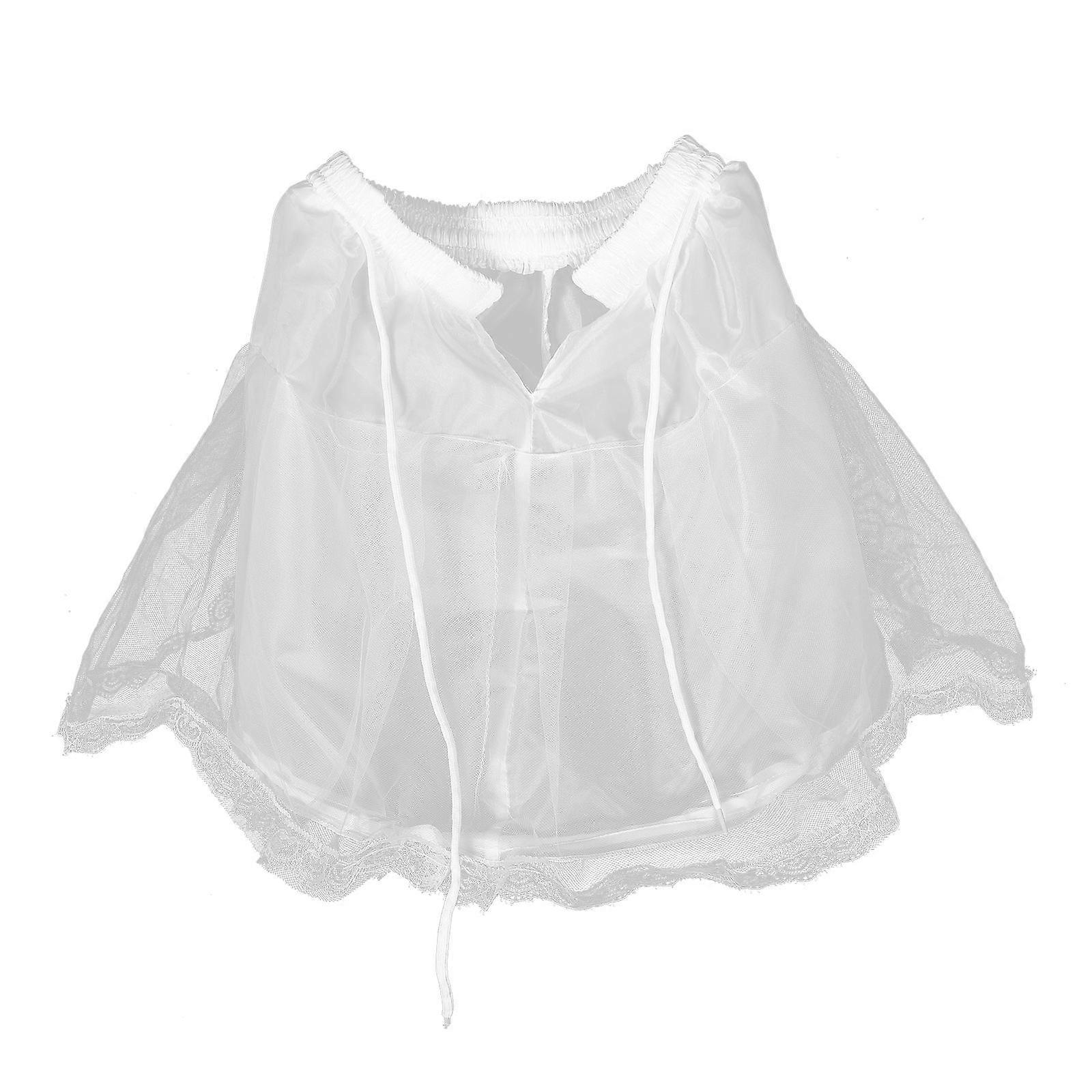 Petticoat Skirt Underskirt Hoopless Elastic Waist Slip for Girls Bridesmaid Wedding Party Enhances Layers 1Pack