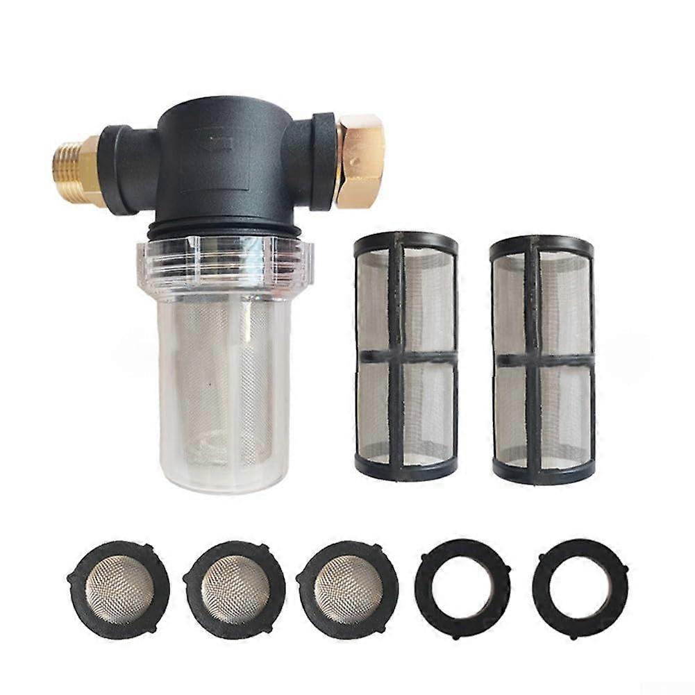 Garden hose filter, mesh sediment filter, garden hose filter, sediment filter, mounting hose, water hose filter, 40 mesh, for pressure washer 3/4