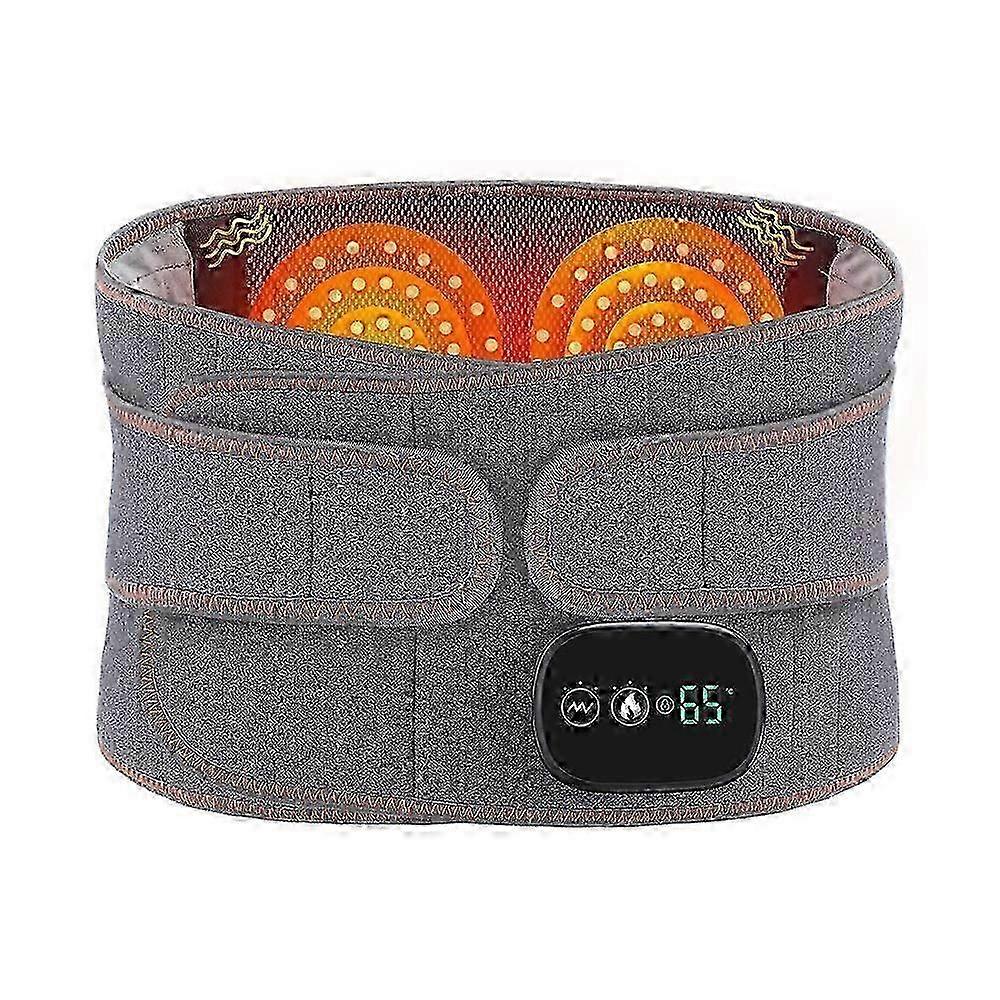 b Charging Heating Massage Belt with Red Light Lumbar Warming for Waist U