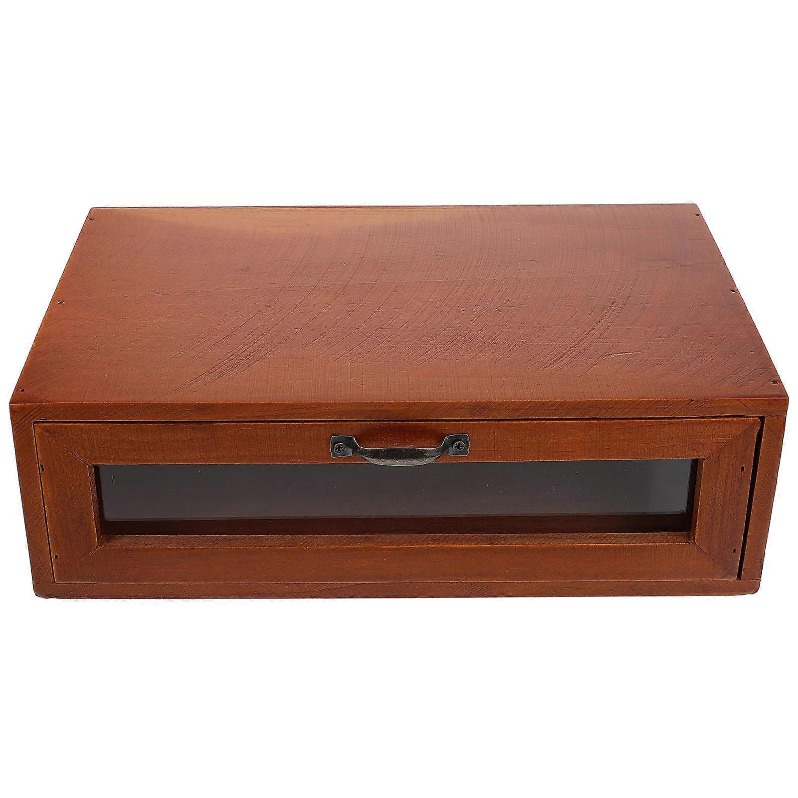 Chic Retro Makeup & Jewelry Storage Box – Smooth Edges Desktop Organizer for Home and Office – Stylish and Functional Design