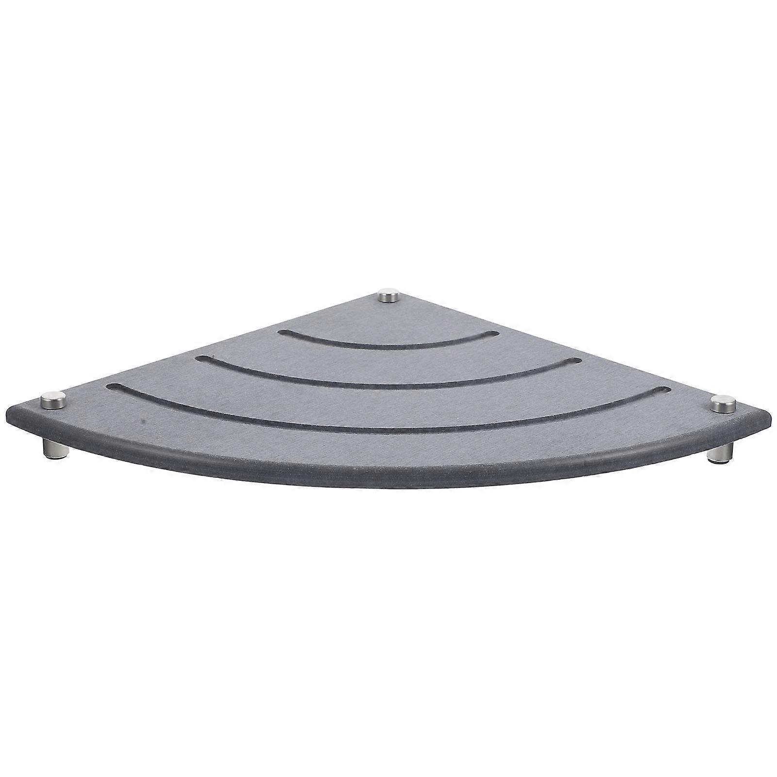 Diatomite Instant Dry Sink Organizer for Bathroom with Strong Absorbent Function Dark Grey Fits Corners