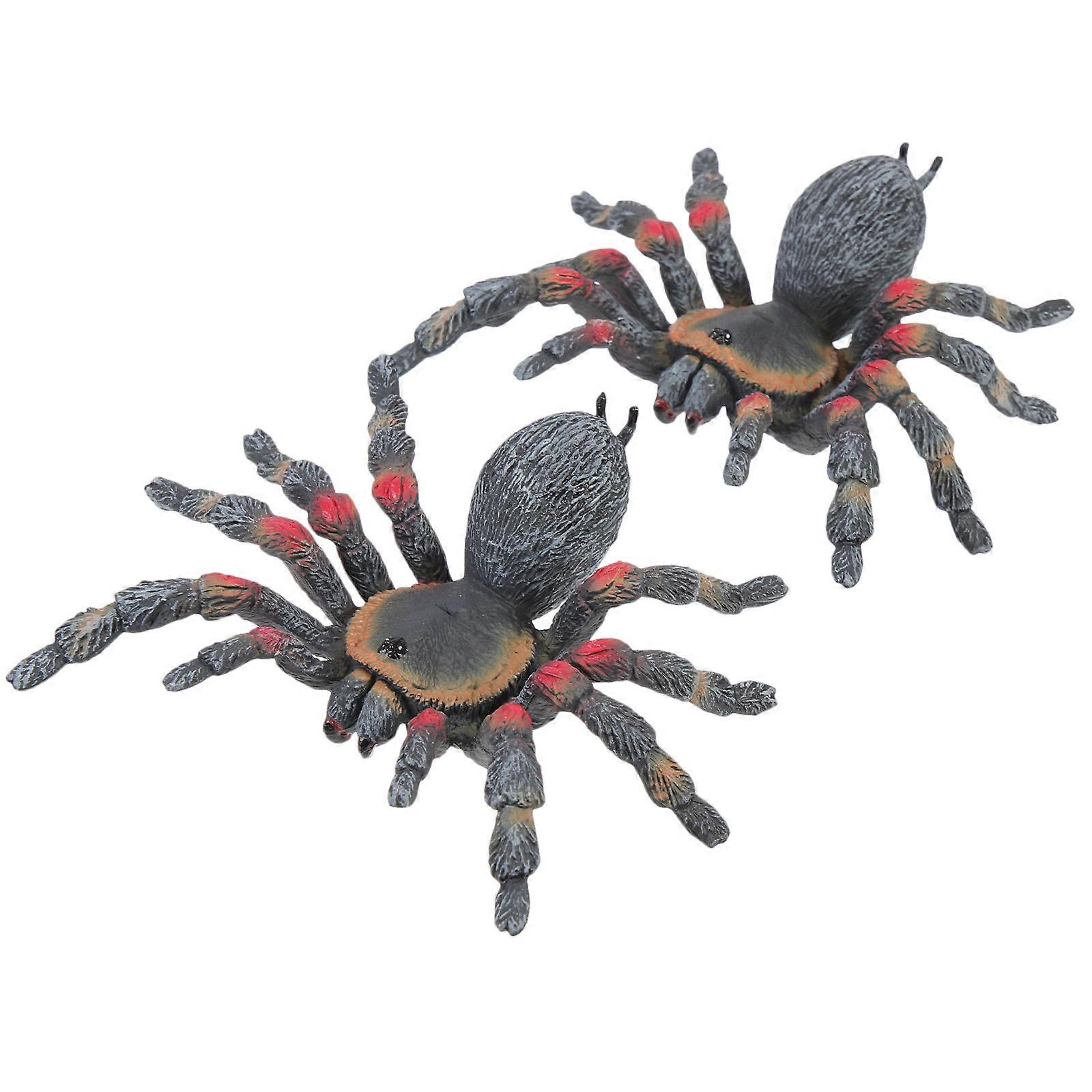 Multi Colored Imitation Spider Toy Designed For Prank Tool Use For Hobbyists 4.72X4.91X1.18in Spider Shape 2Pcs