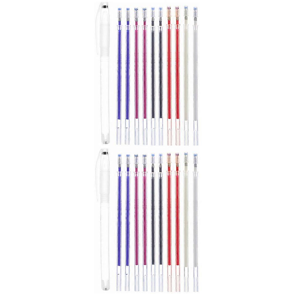 High Temperature Disappearing Pen Temporary Marking for Sewing Tools Assorted Color Liquid for 2 Sets