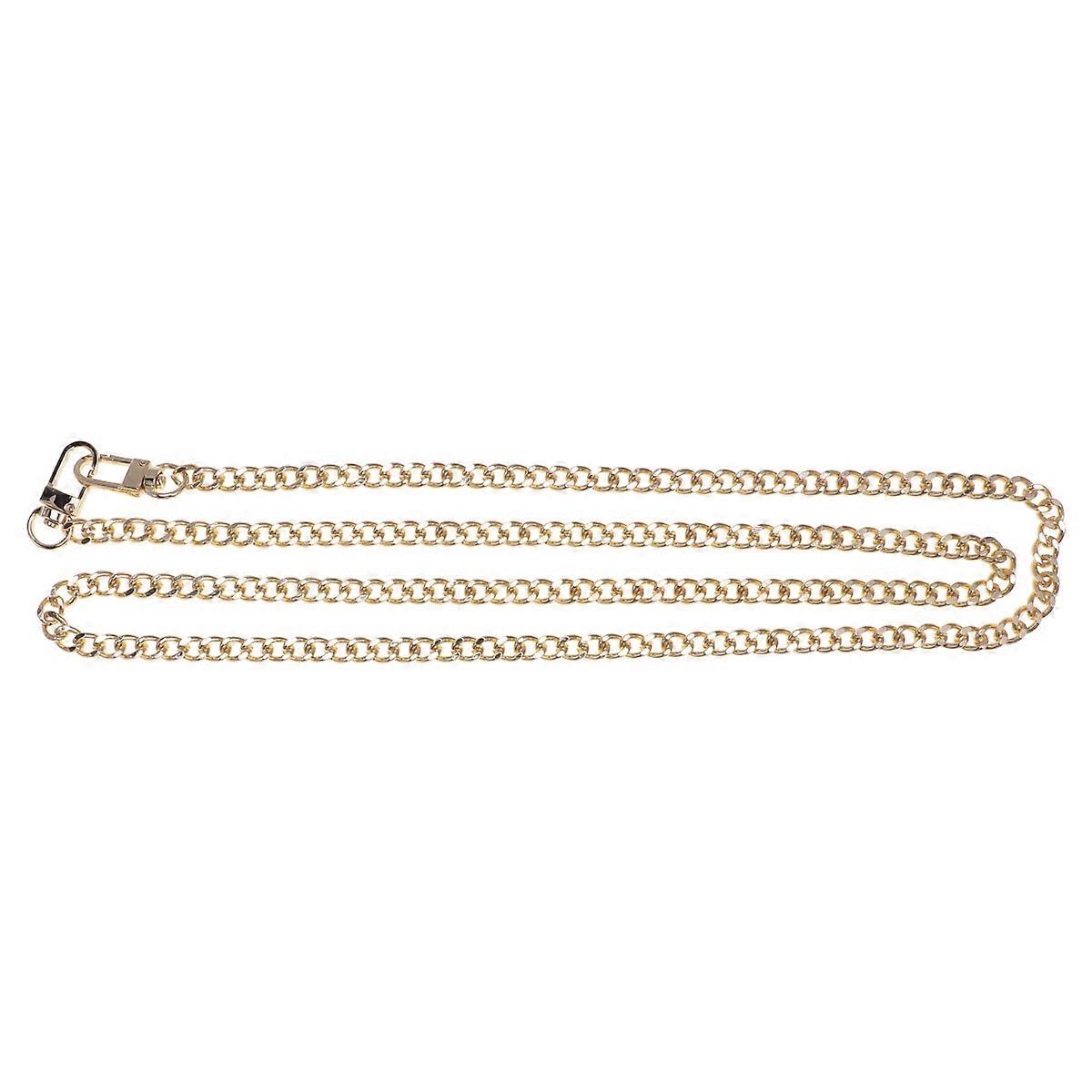 Golden Metal Chain with Square Buckles for Purse Handbag Shoulder Bag Medium Size 2 Buckles Included