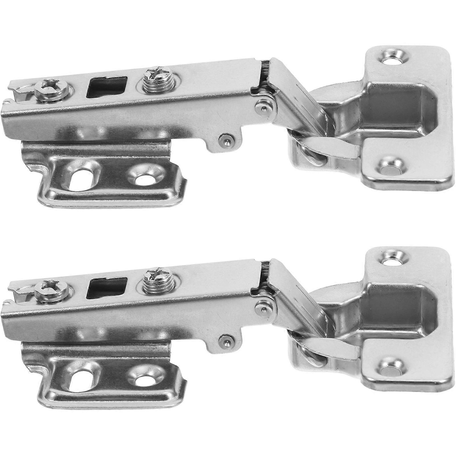 Precise Alignment Stainless Steel Hinges 2Pcs For Kitchen Cabinets Concealed Design Smooth Operation For DIY Enthusiasts