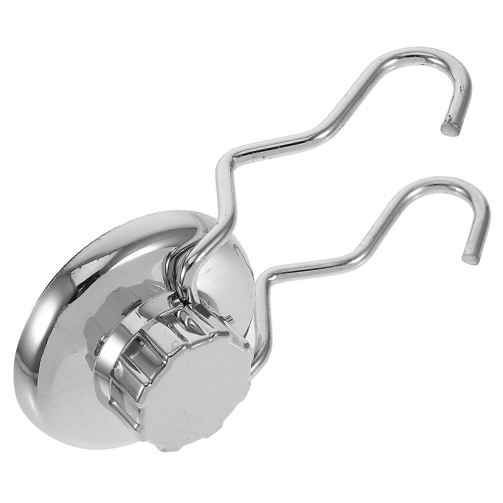 Metal Suction Cup Hooks Stainless Steel Towel Hooks For Bathrooms Easy Install Removable For Utility Rooms