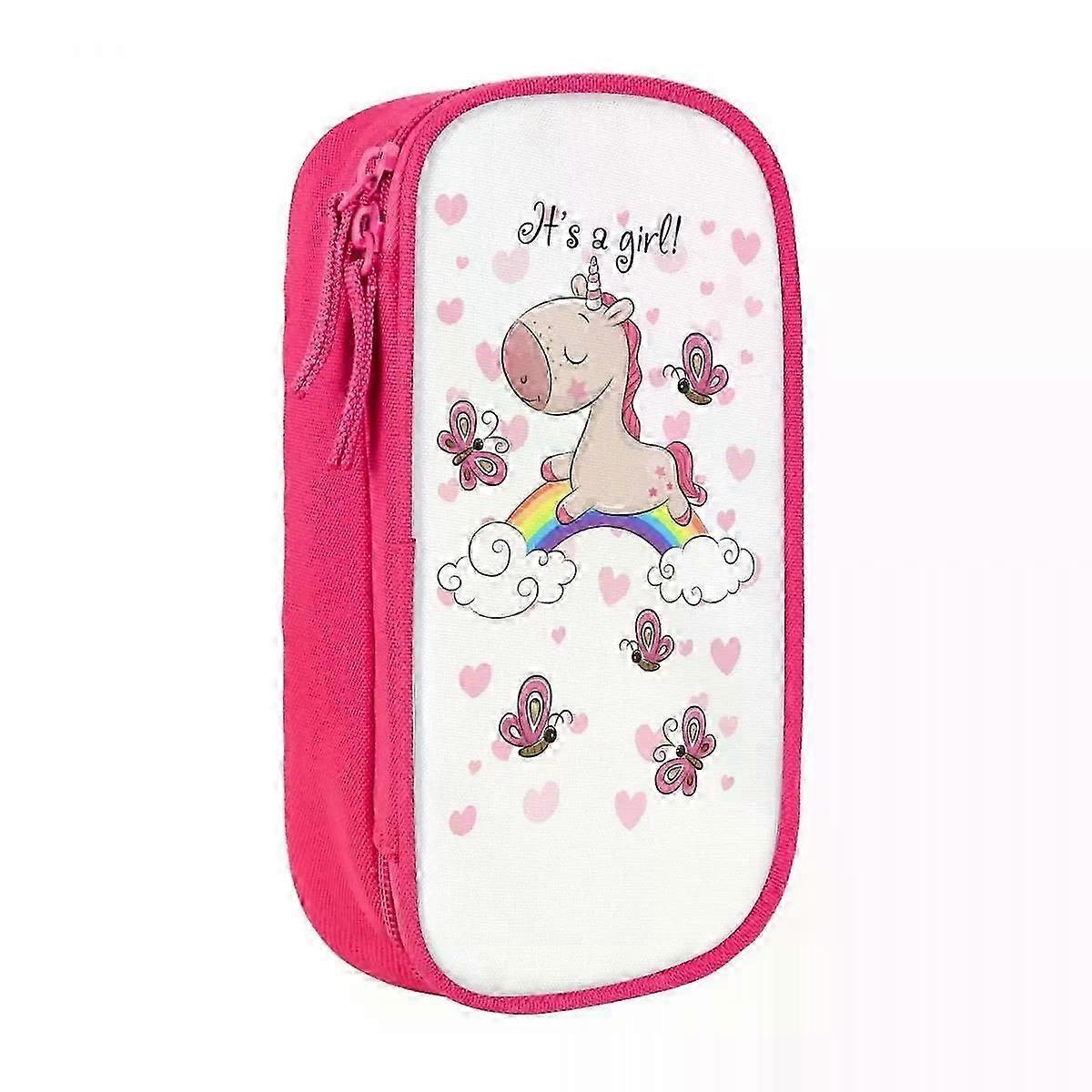 c7124 Jenter enhjørning blyantvesker penneboksposer for studenter store studenter skoleblyantpose jiu1873