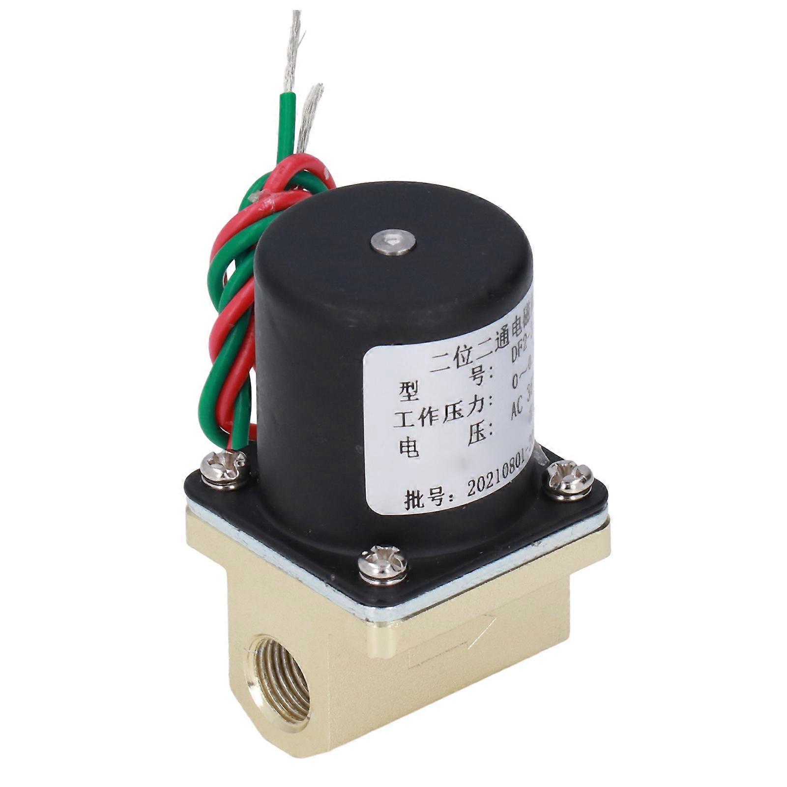 Solenoid Valve Brass Accuracy Casting Material Split Design 2 Position 2 Way Threaded Gate Switch for Gas Liquid AC 36V