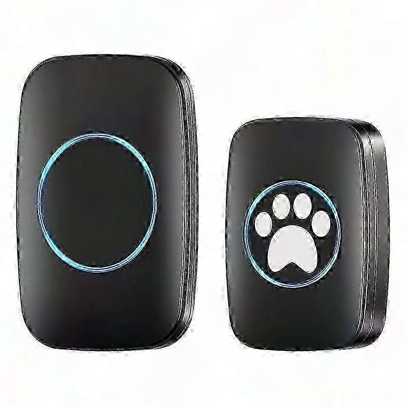 Campainha Sem Fio para Treinamento de Cães - Campainha Elétrica à Prova d'Água para Portas Deslizantes e Externas com Botão de Toque