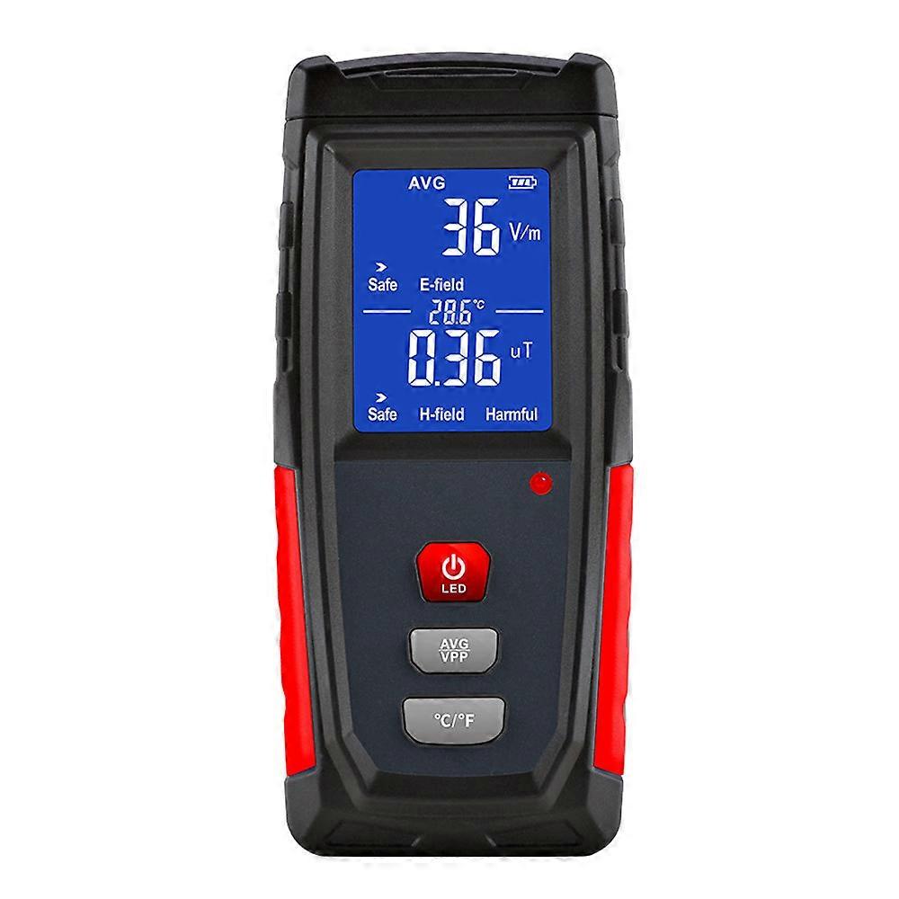 Handheld EMF tester EMF detector  digital electromagnetic radiation detector  ghost hunting device  electric field/magnetic field monitor