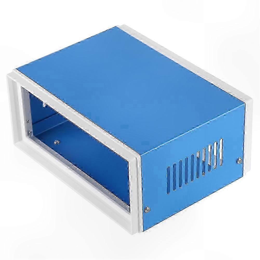 170*130*80mm Blue Metal Project Case DIY Junction Box