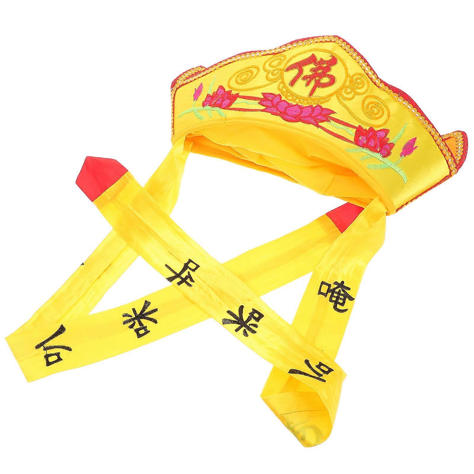 Men Hats Monk Hat Party Masquerade Cloth Assorted Color Suitable for Performance 1Pcs
