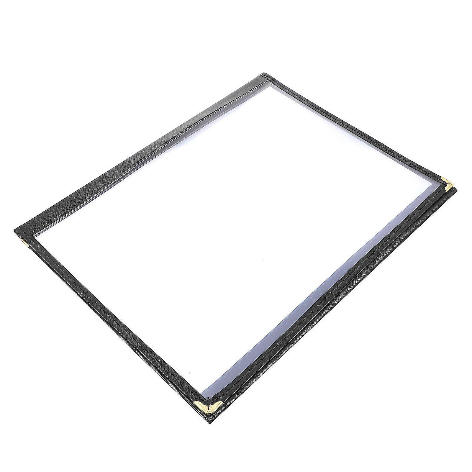 Transparent PVC Menu Folder Protector – Durable Folding Cover for DIY Food