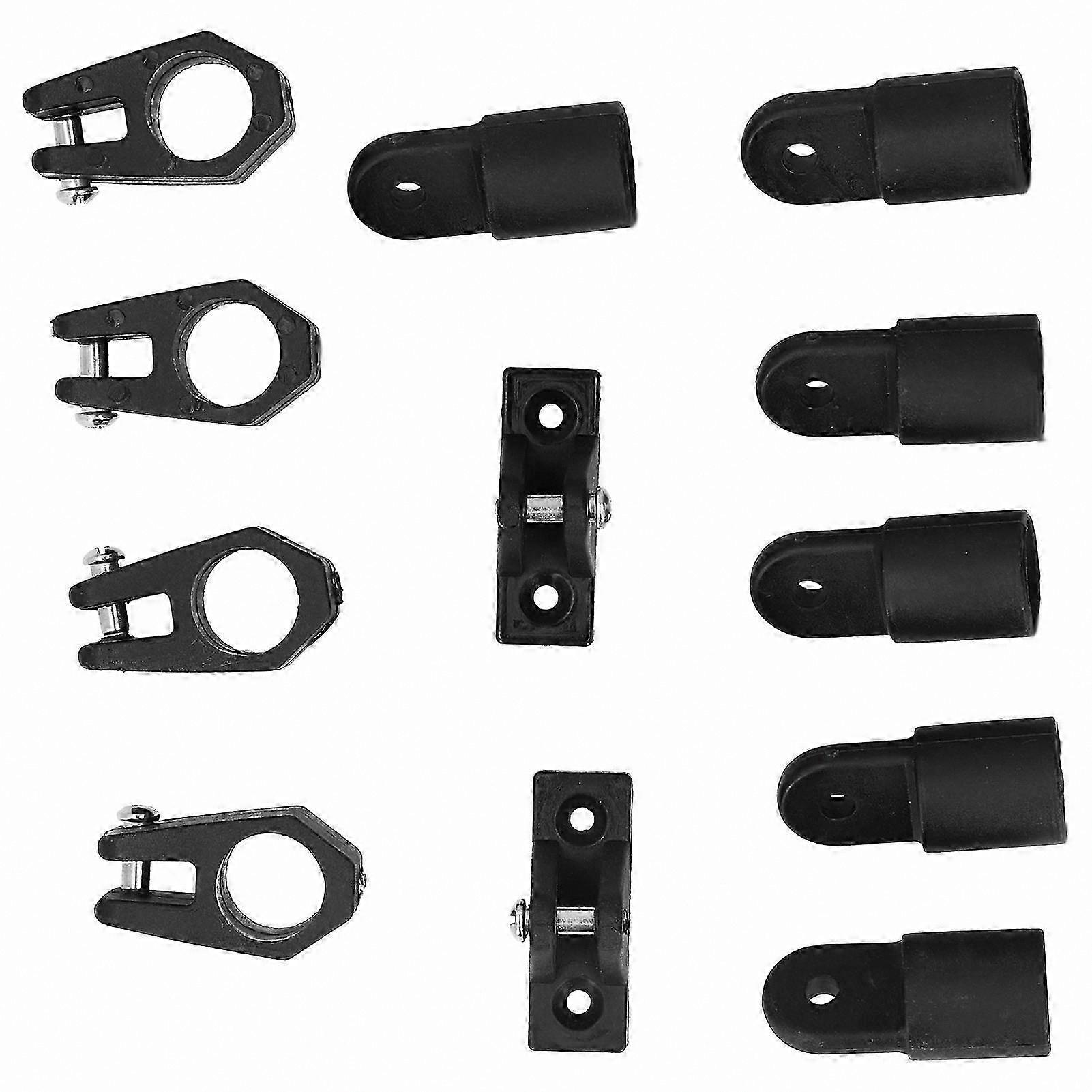 12-Piece Deck Hinge Kit with Jaw Slide Eye End Caps for 7/8" Pipe Tube Marine Applications
