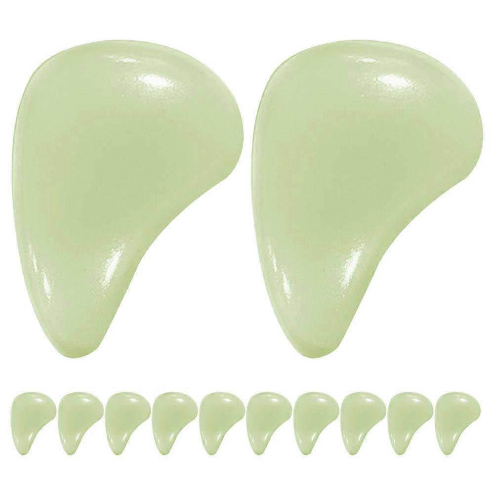 12pcs Transparent Luminous Corner Protectors, Soft Furniture with Night Light for Tables and Chairs, Easy Installation, Drop Shape Design for Safety