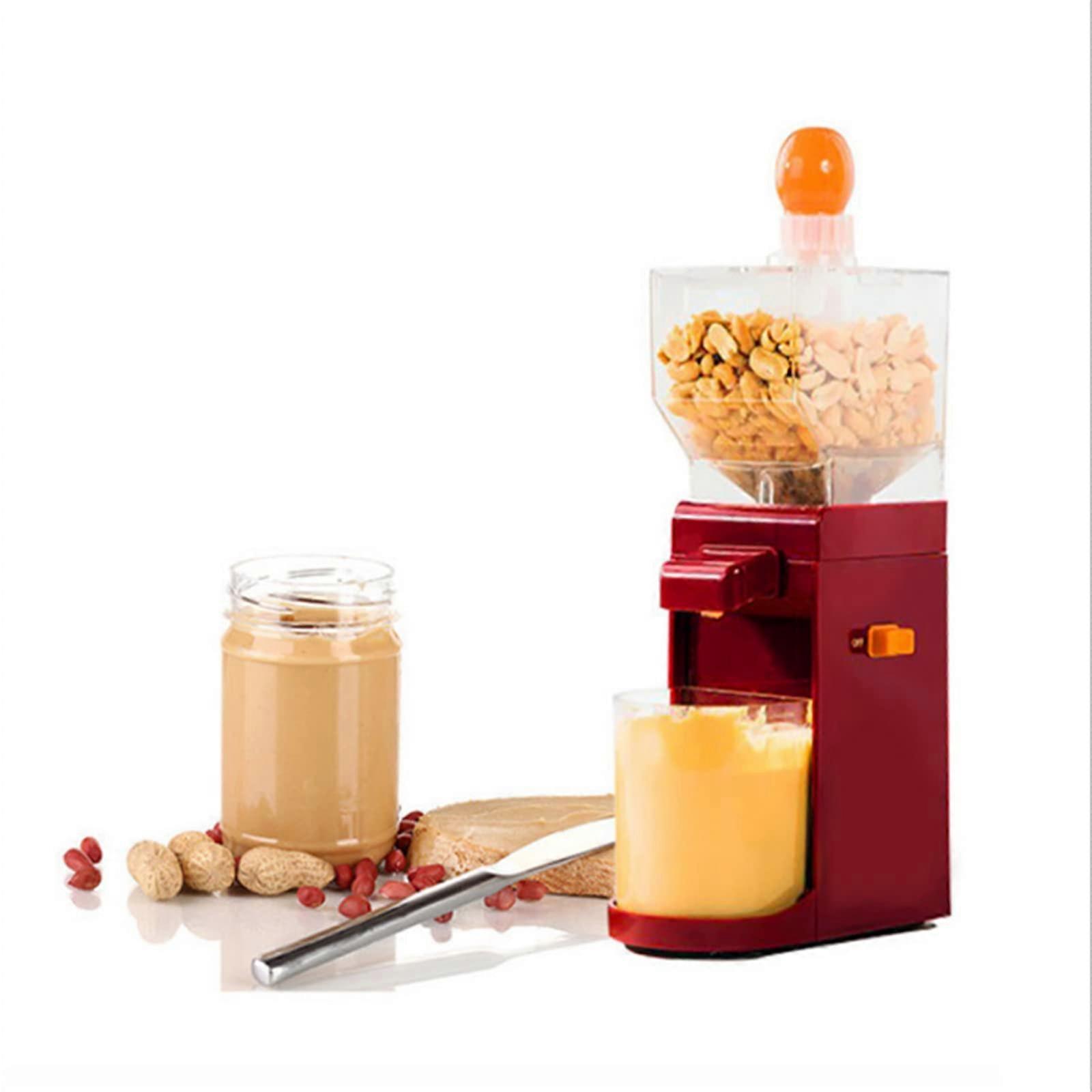 Stainless Steel Mini Peanut Butter Maker, Automatic Sesame Paste Grinder, Household Peanut Butter Machine, Silver