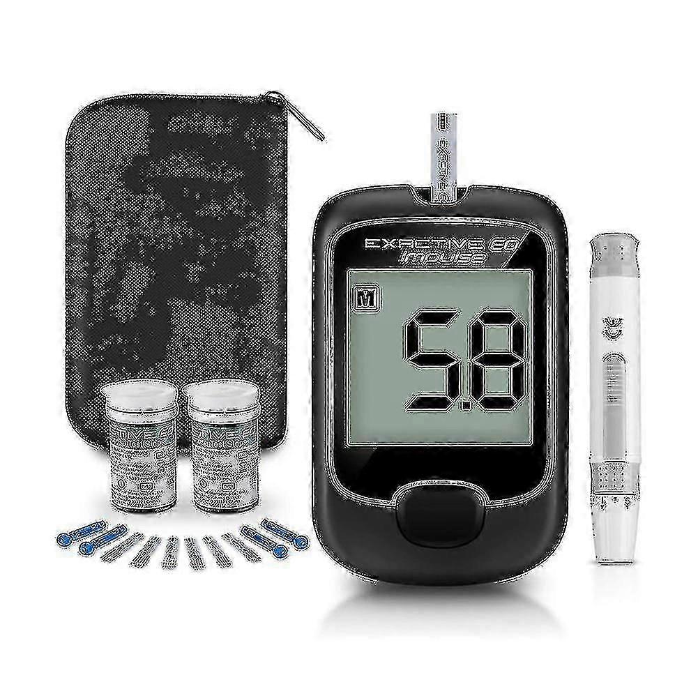 Bloedsuikermeter Bloedglucosemeter Diabetes Testkit met Teststrips 50 Stuks Bloedglucosemeter Diabete Bloedsuikertest-Yvan