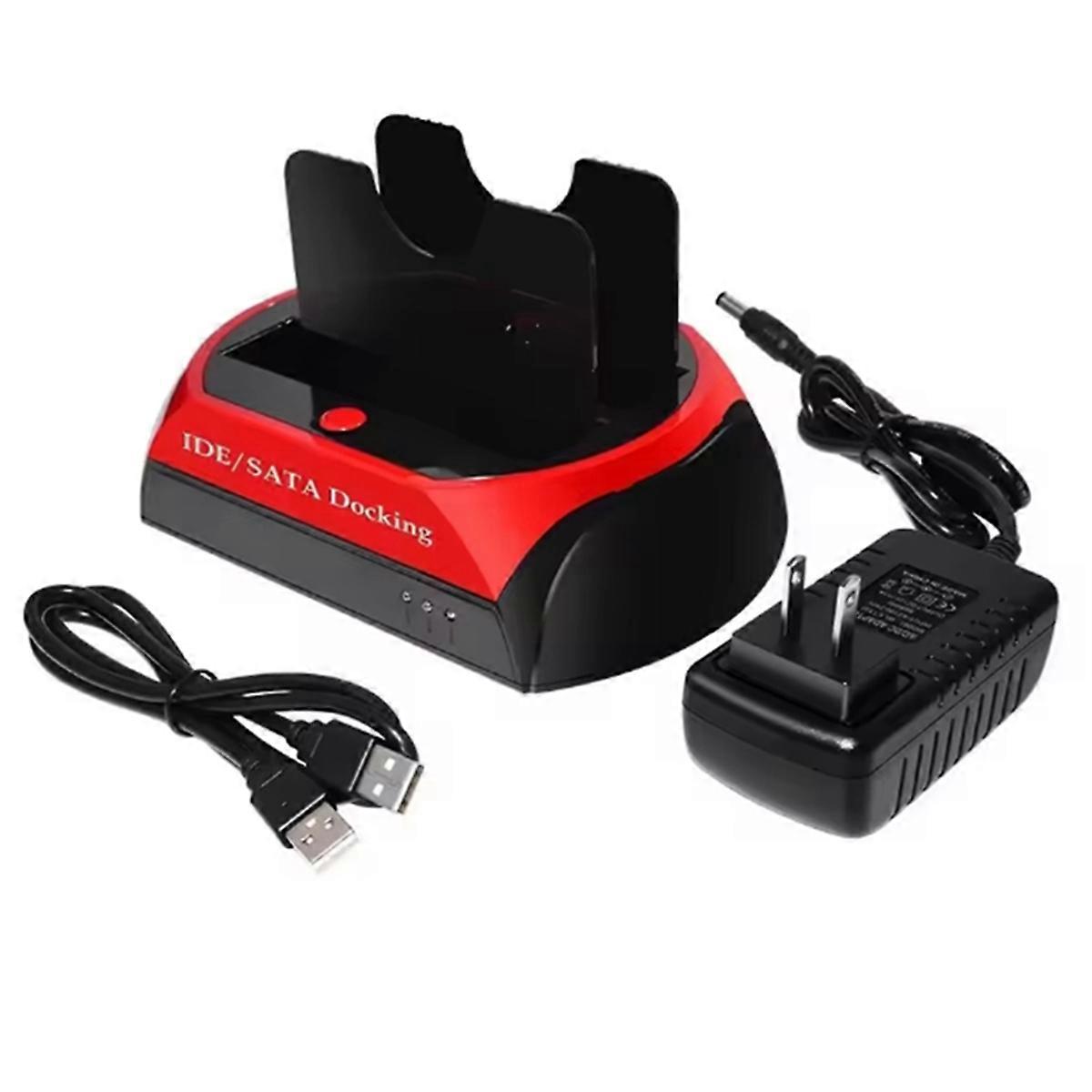 2.5/3.5 IDE/ Universal Hard Drive Dock - Dual-Disk, Dual-Use Serial & Parallel Ports for Maximum Mo