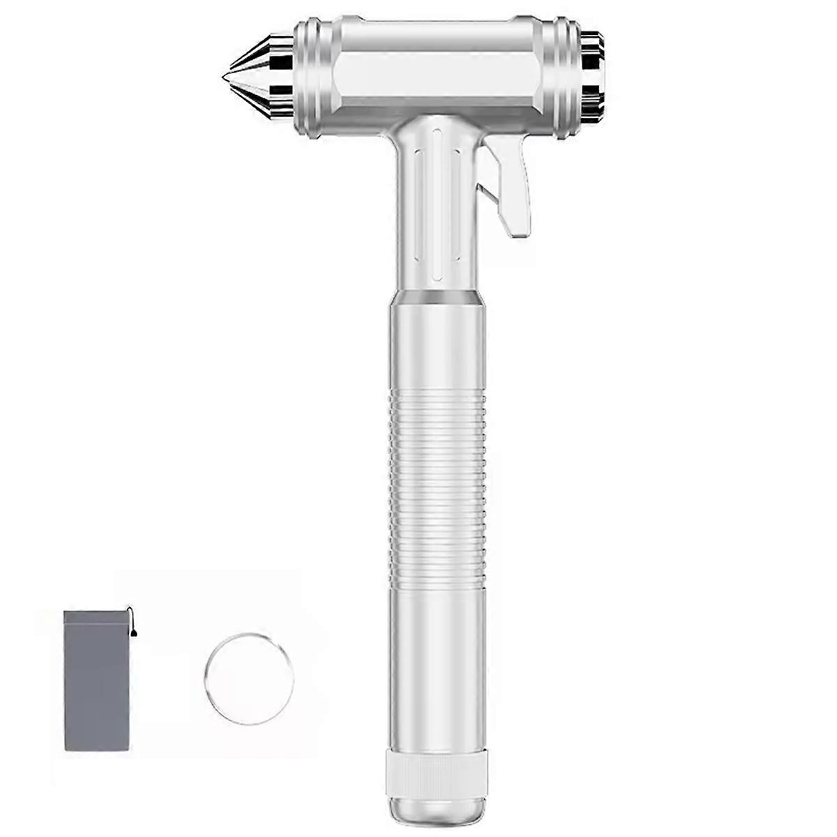 Σφυρί ασφαλείας αυτοκινήτου Αυτοκίνητος διακόπτης γυαλιού παραθύρου από κράμα αλουμινίου με κόπτη ζώνης ασφαλείας για εργαλείο έκτακτης ανάγκης αυτοκινήτου οχήματος