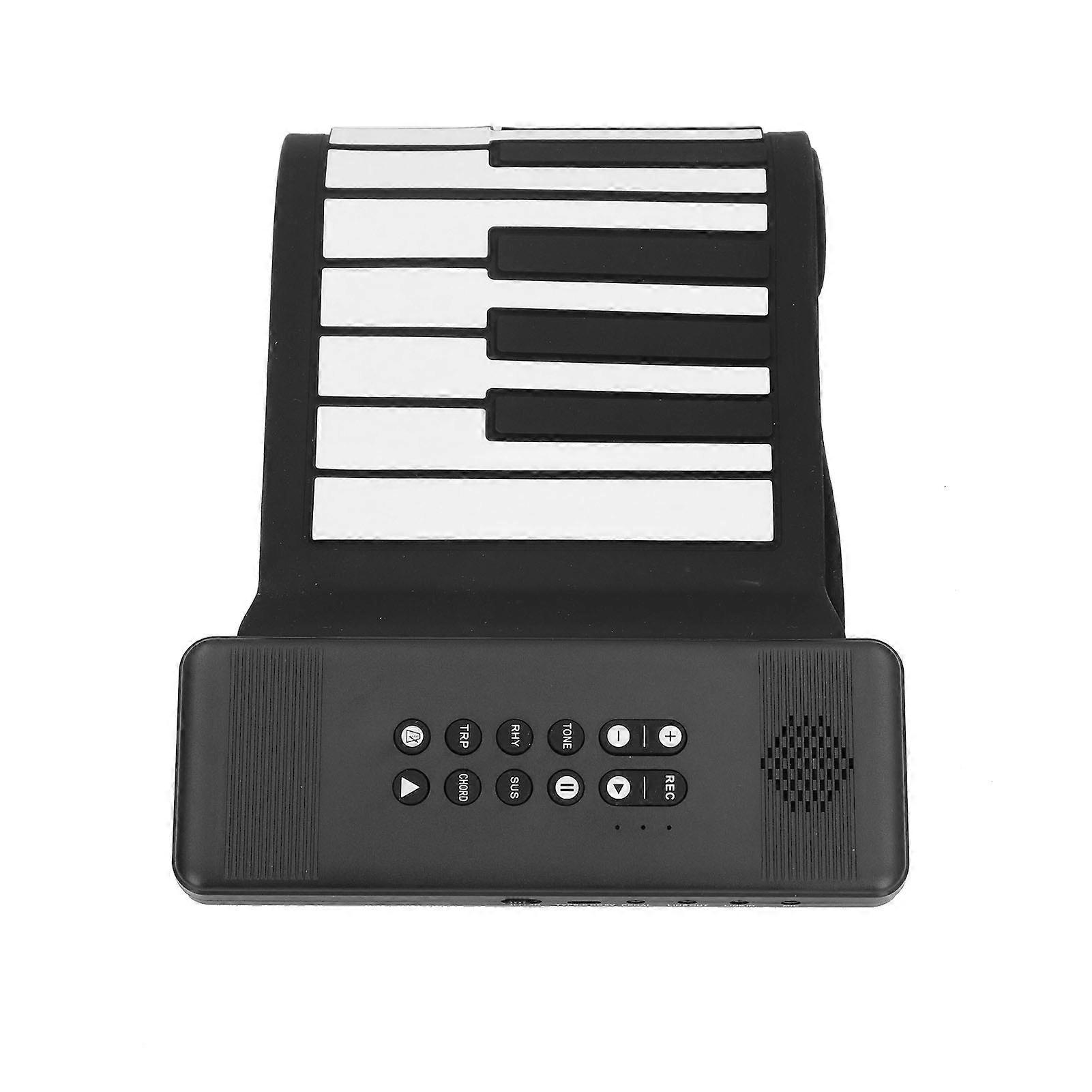 88 Key Hand Roll Piano with 128 Tones USB MIDI Portable Folding