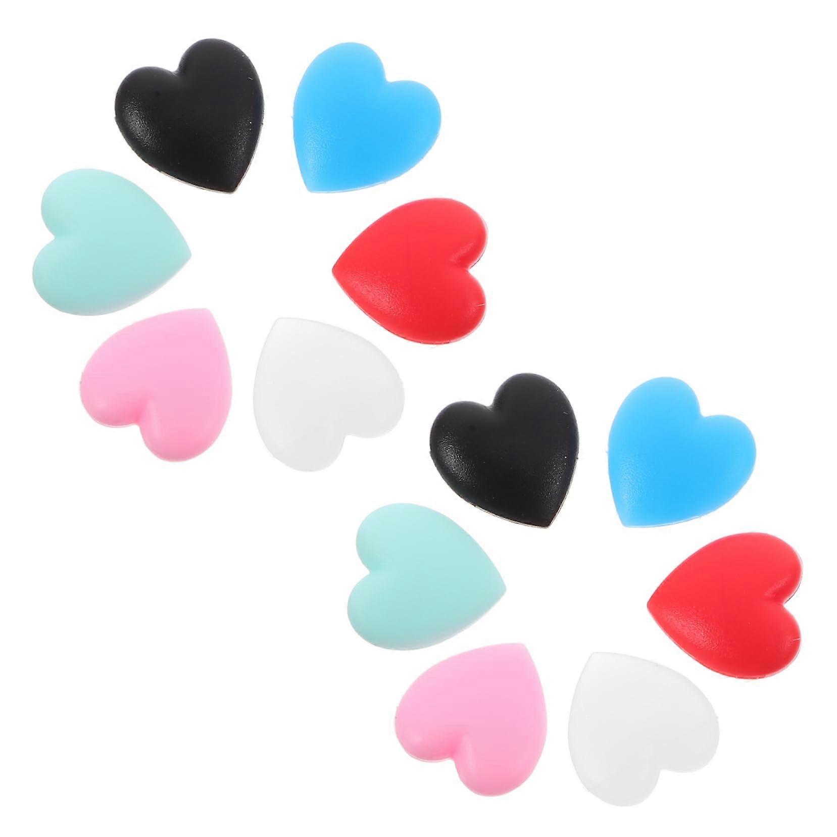 12 Pairs Glasses Ear Grips Eyeglass Holders for Sports Running Gymnastics Comfortable Heart Shaped Design Multi-Color Retainers