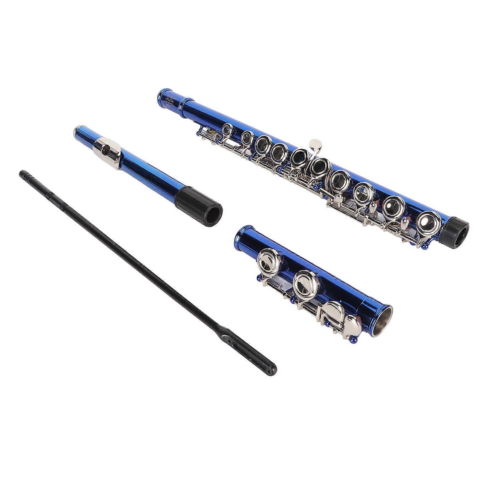 C Flutes Closed Hole 16 Keys Copper White Tube Treasure Blue