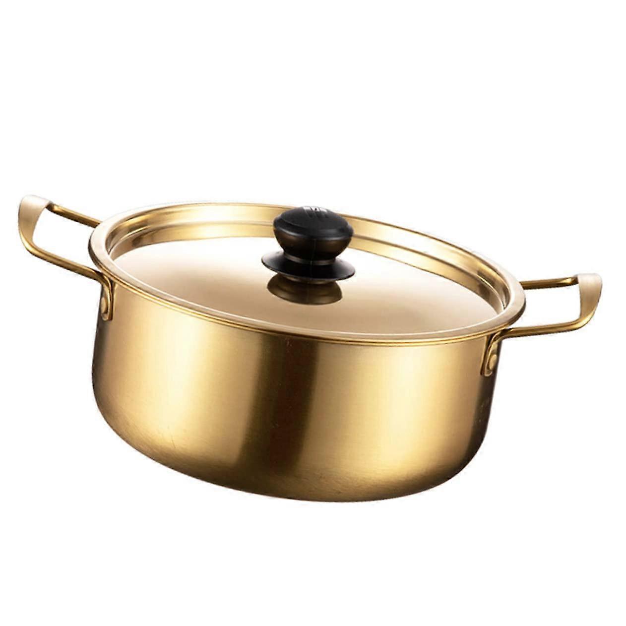 Stainless Steel Noodle Pot With Lid 26X18X8.5CM Instant Noodle Bowl Ramen Casserole Pot