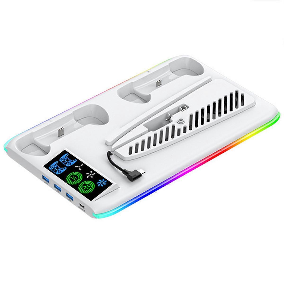 Game Cooling Stand for Slim Pro Console Support Base Holder Cooler Fan RGB Gaming Accessories