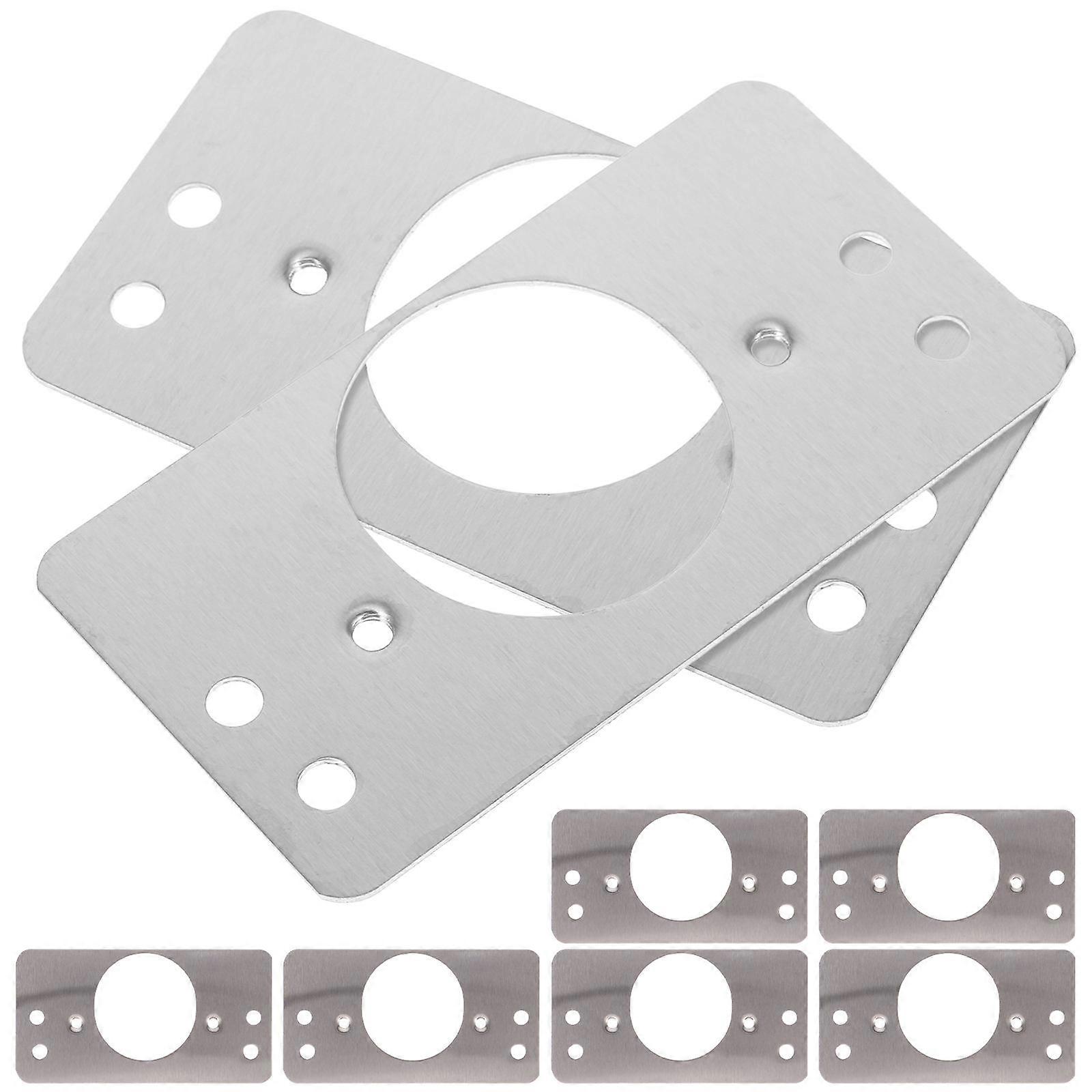 Stainless Steel Door Reinforcement Plate for Home Use Silver Enhanced Security with Thickened Design Fits Various Locks