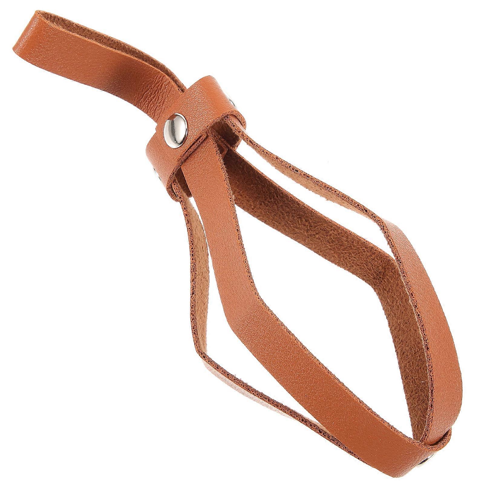 Potion Bottle Belt for Cosplay Role Play in Brown Artificial Small Size Lightweight