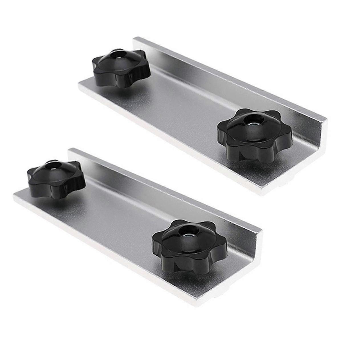 T-Track Stop Kit Inline Stop T Track Stop Block Woodworking Universal Kit, 2PCS Long Stops