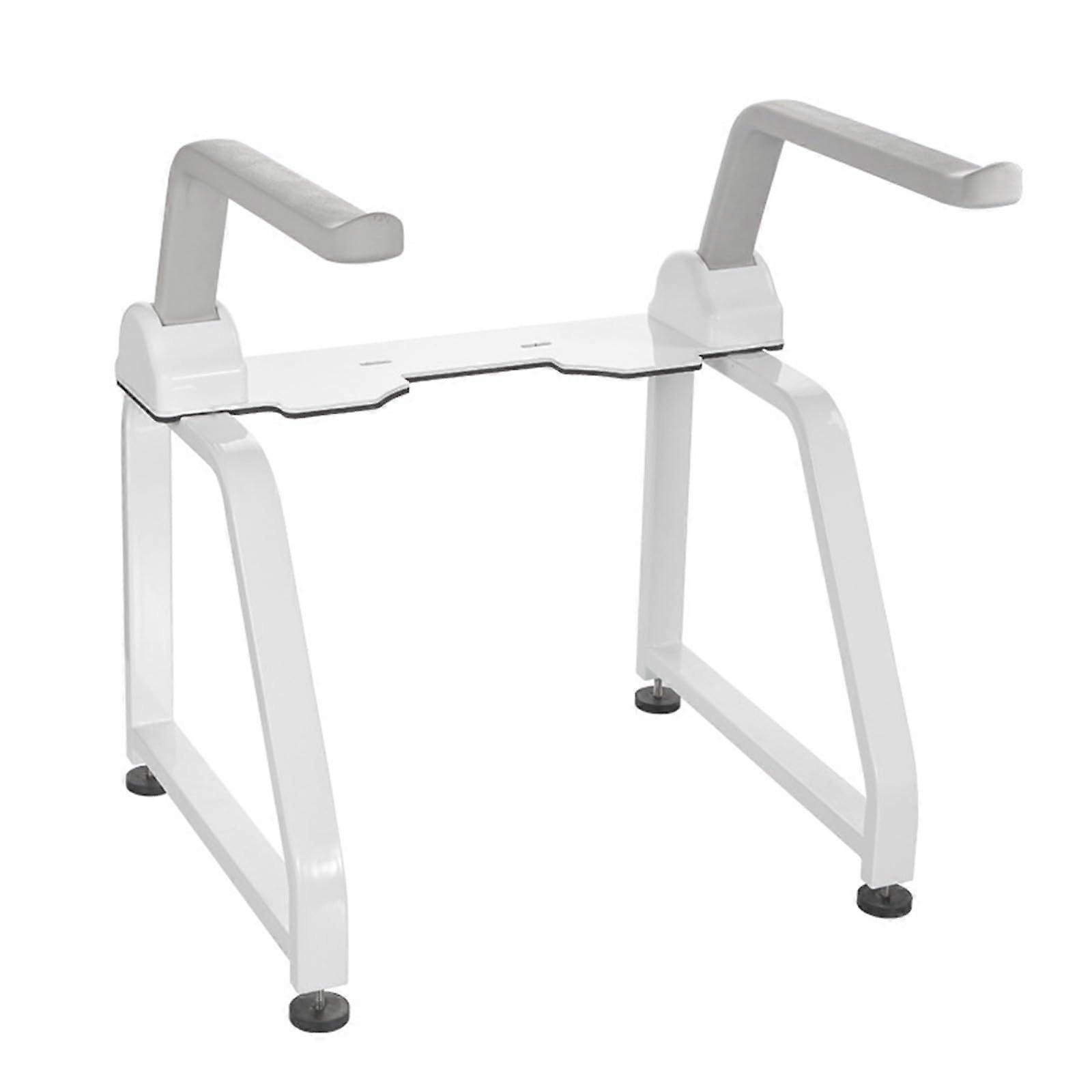 Toilet Frame Stand Up Assistant Grab Rails - Adjustable Height And Width, Raised Toilet Seat, Handles For Disabled