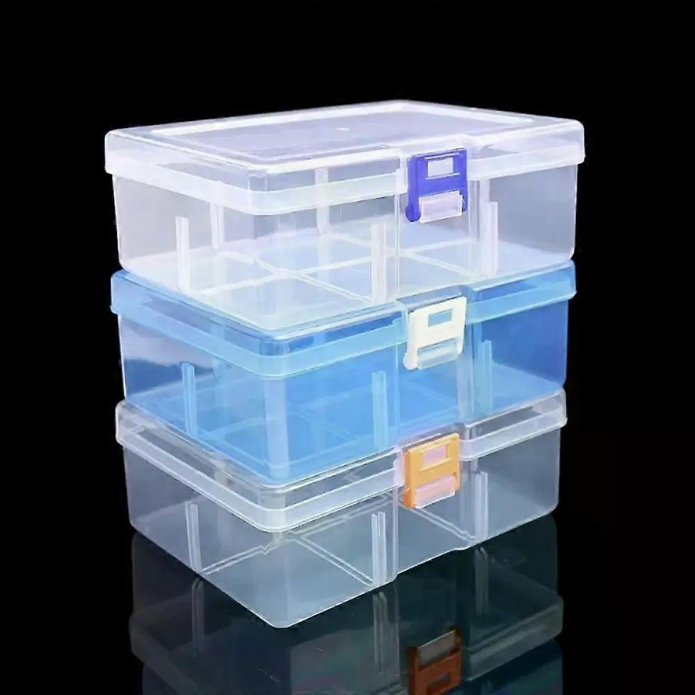 1Pcs PP Practical Toolbox Screw Sewing Cases Transparent Container Storage Box Dustproof Jewelry Display Box Large Capacity Box
