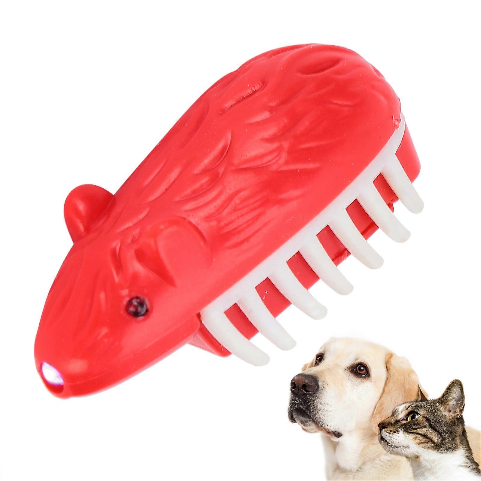 Interactive Cat Mouse Toy with LED Light, 4.5cm, LR41x3, Red