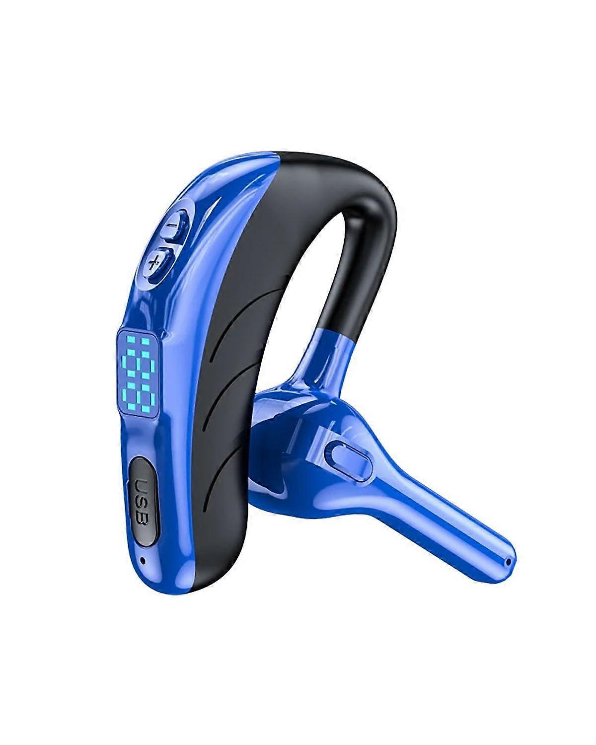 InEar Headphone X13 Bluetooth 5.1 Single Ear Earpiece Noise Reduction Long Standby Hands Blue