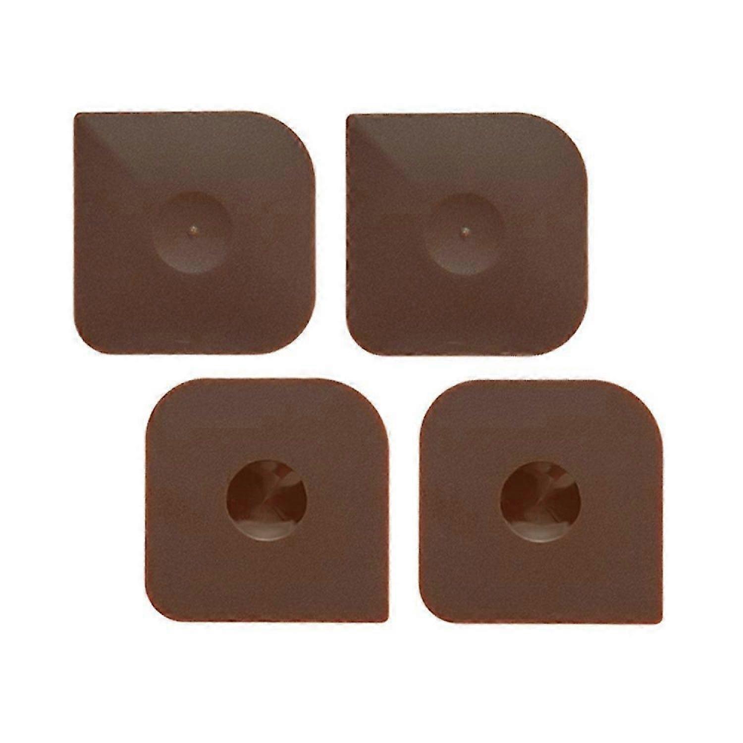 4Pcs Plastic Scraper Tool Set - Dish Scraper for Cast Iron - Non Scratch for Pot Cleaning Scraper 6CM -HK908