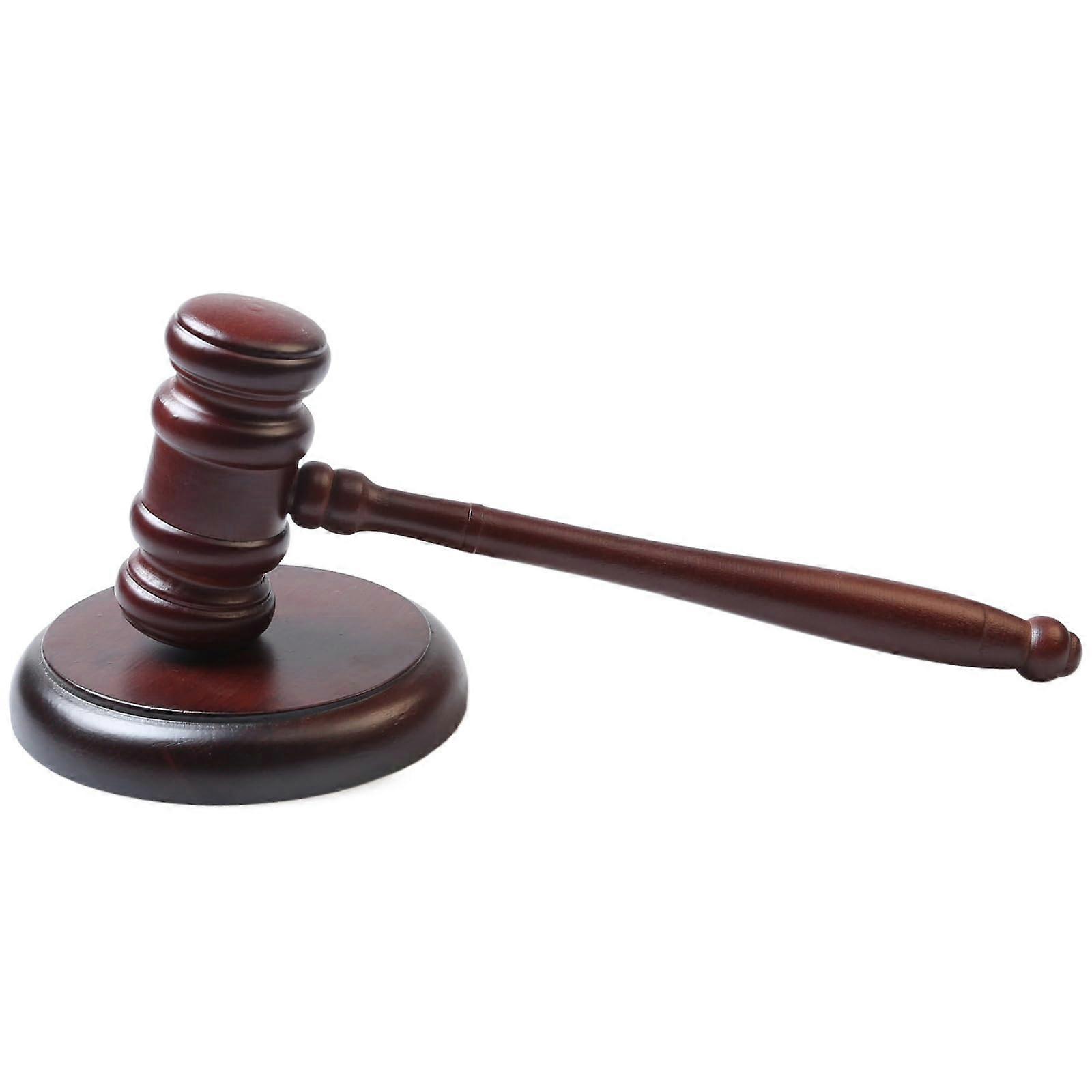 Gavel And Block Set 9.8Inch Mini Wooden Handcrafted Vintage Judge Gavel With Sound For Judge Lawyer Meetings Auctions