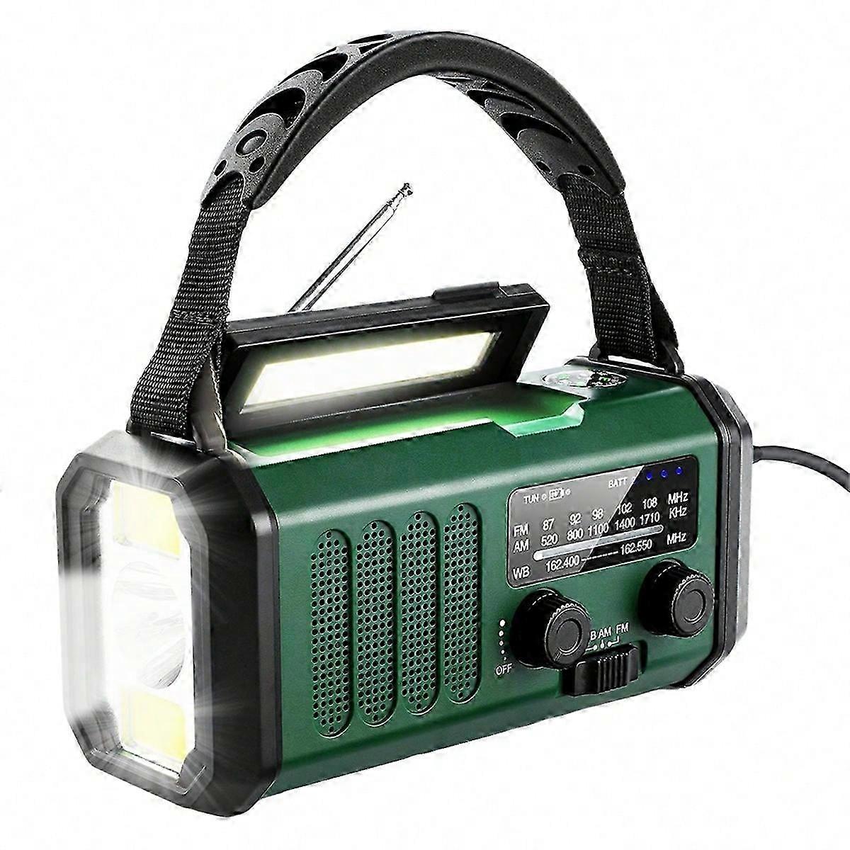 20000mAh Acil Hava Durumu Radyosu FM// Yeşil Yükseltme
