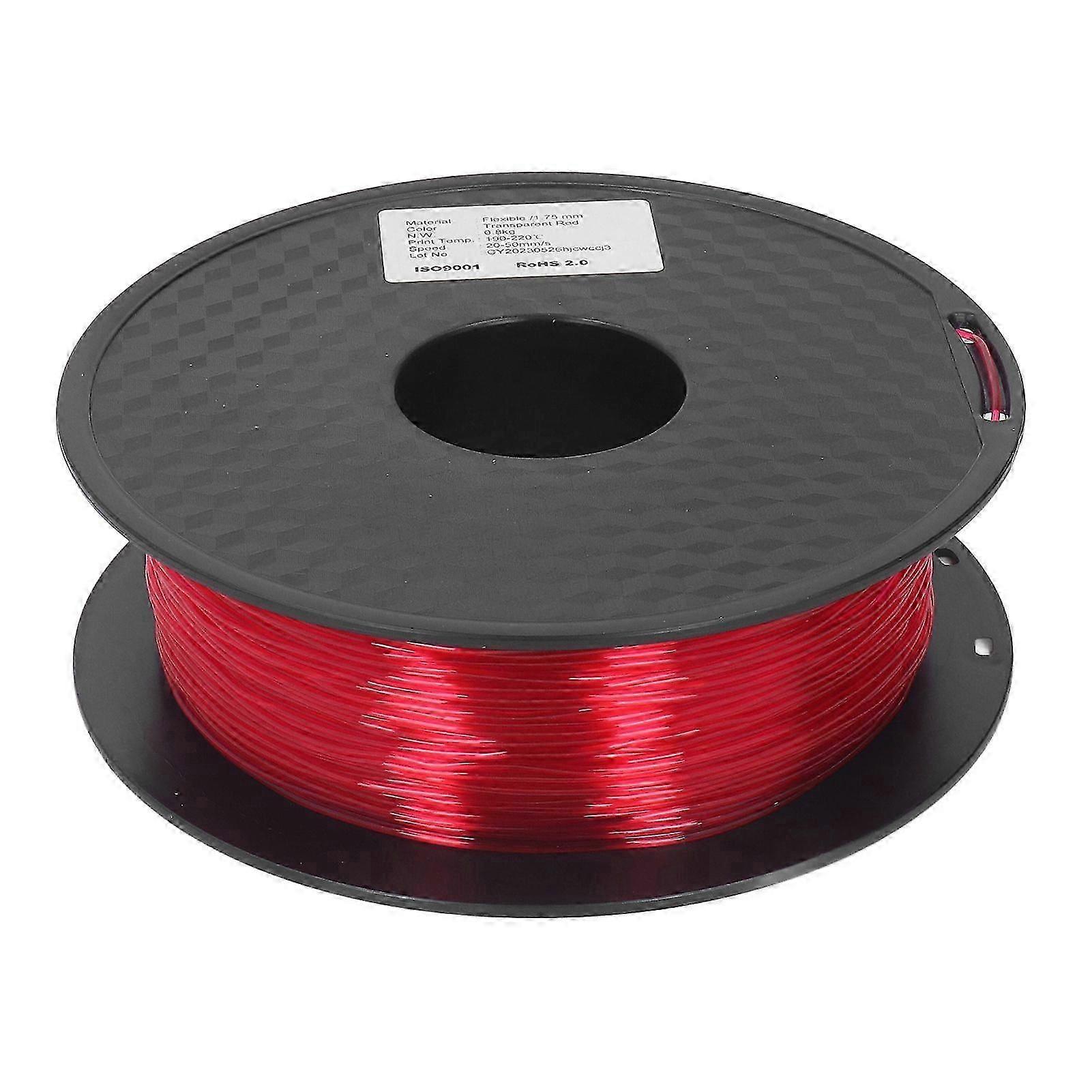 2025 Latest Model  TPU Filament 1.75mm 1KG Bundle Clog Free Flexible for FDM