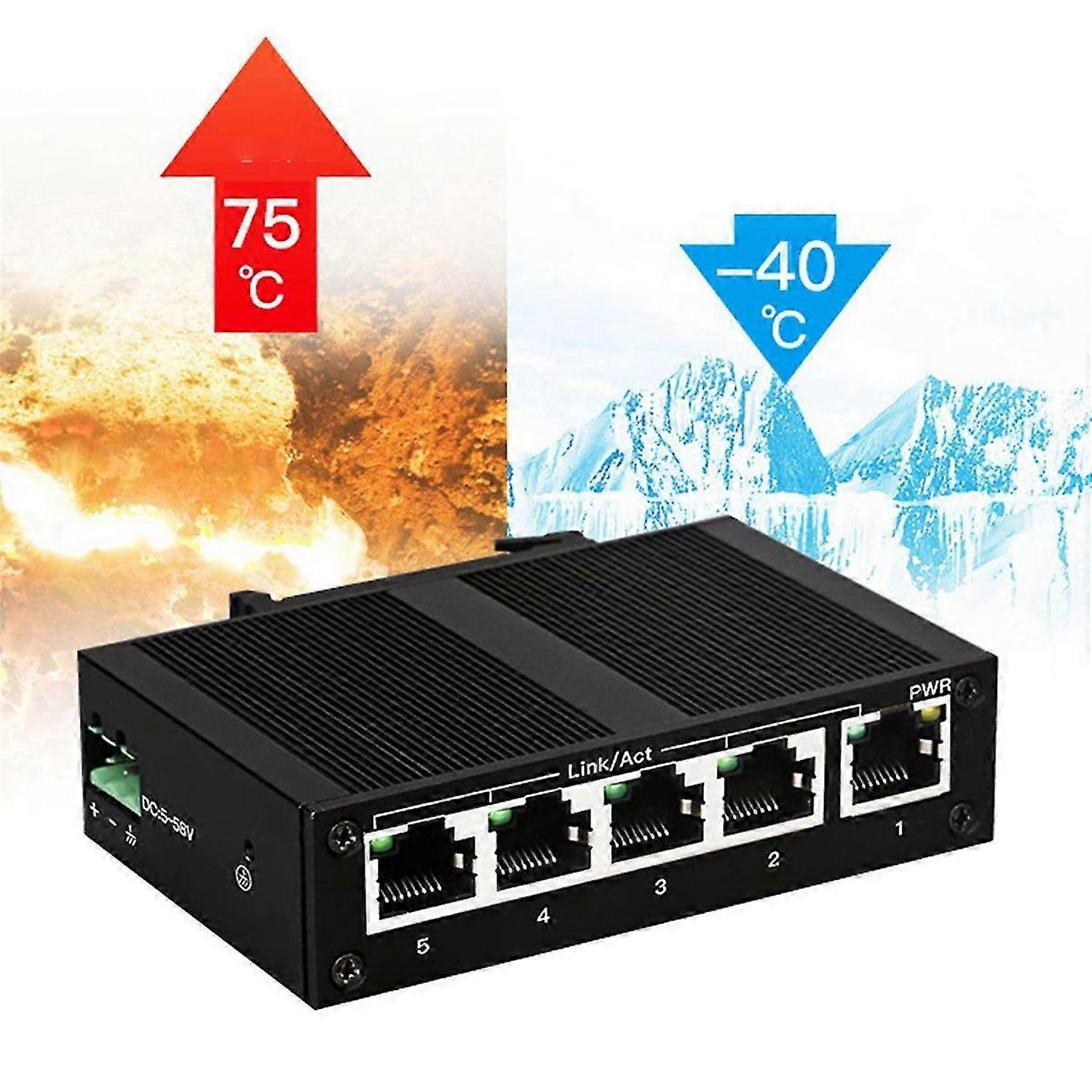 5 Port 100Mbps Network Switch EU Plug