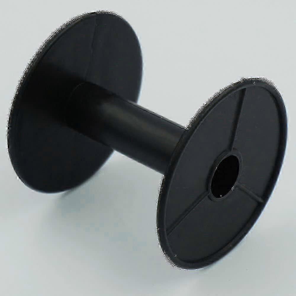 20 Pcs - Empty Plastic Wire Spools Bobbins Round Ends For Various Size Cord Ribbon (black) Black Banmo