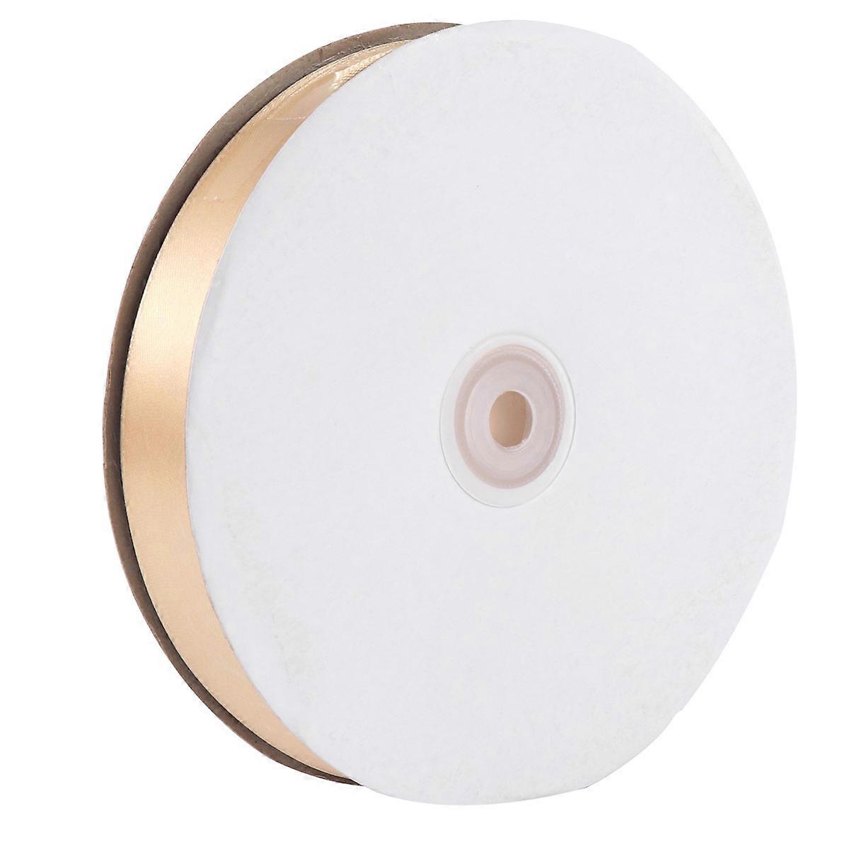 Trim Ribbon for Crafts Decorative Packaging Gifts Golden Satin Ribbon with Bow-Knot Making Function 1Set