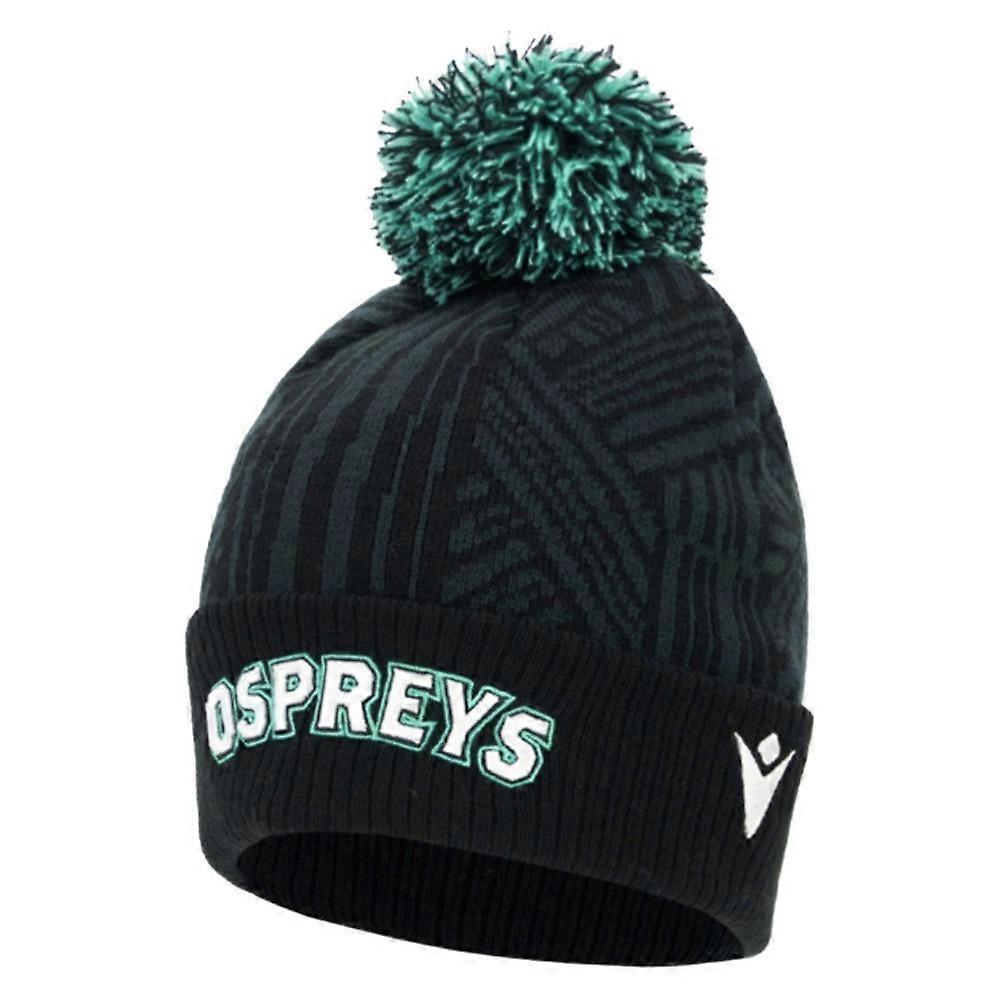 2025-2026 Ospreys Rugby Custom Pom Pom Beanie (Black)