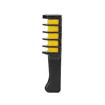 Temporary Hair Chalk Comb Portable Disposable Safe Hair Color Dye Comb for Cosplay Party Hair DyeYellow