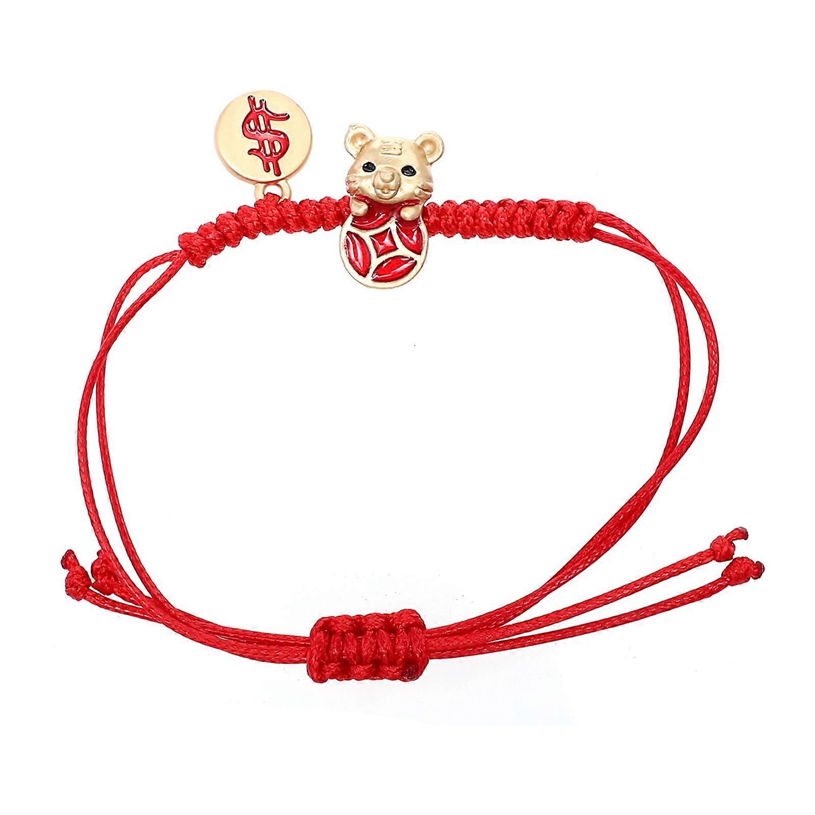 Tiger Year Red Rope Amulet Bracelet for Protection 1 Piece